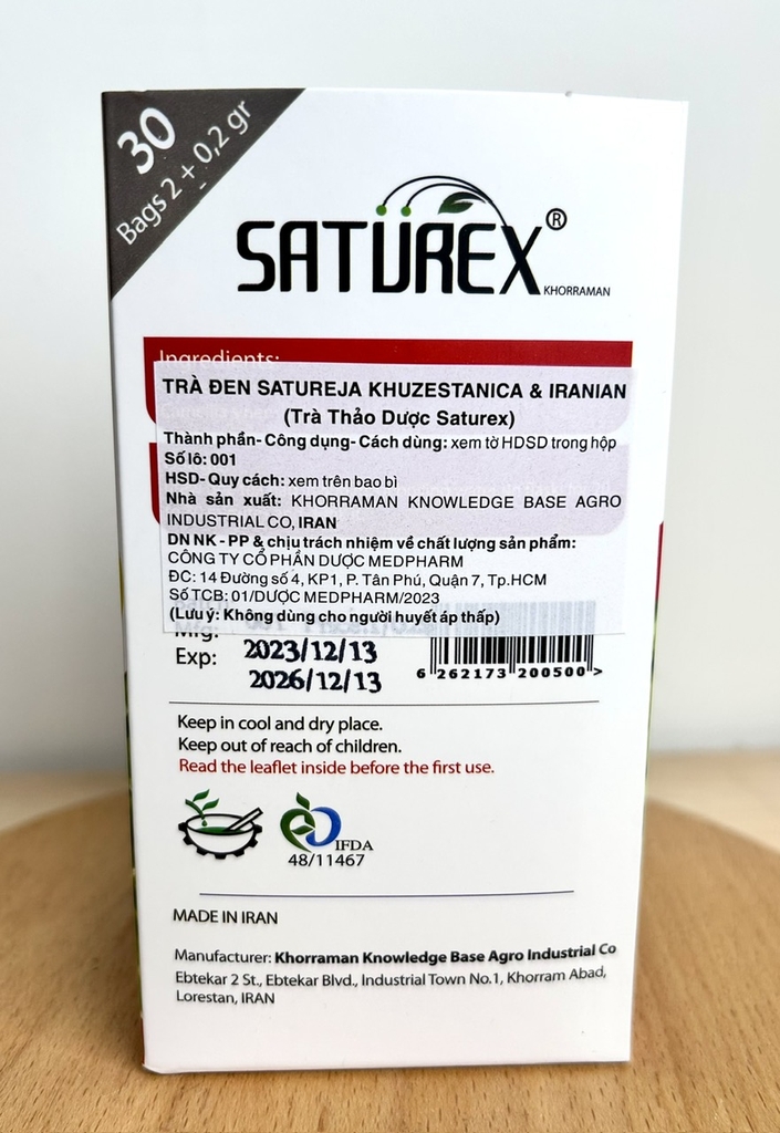 Combo 3 Dược Trà Saturex - 30 gói