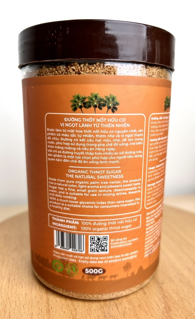 Anbio Đường thốt nốt hữu cơ 500g
