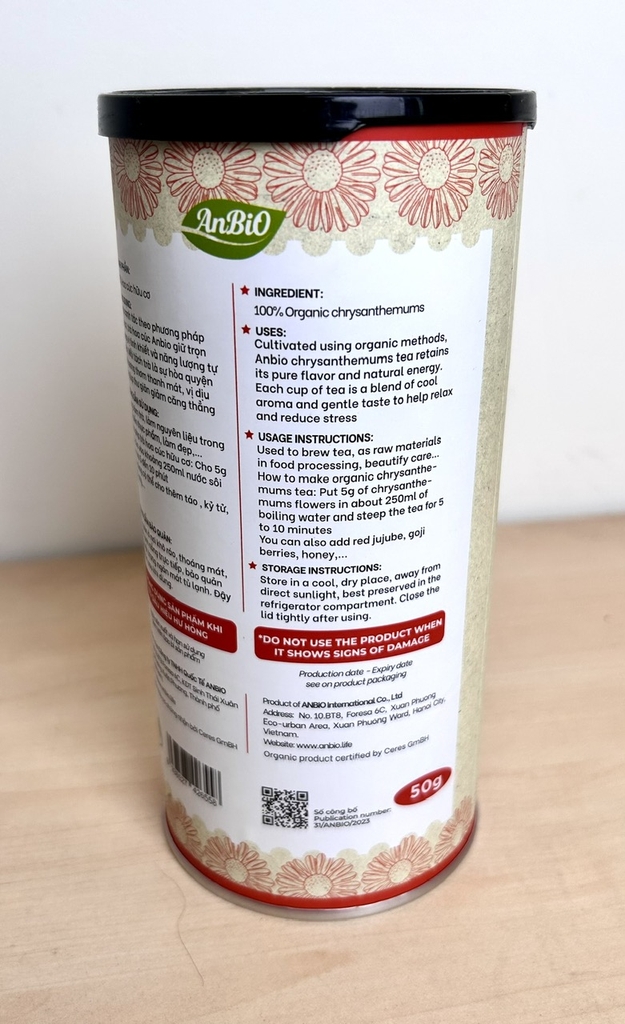 Anbio Hoa Cúc hữu cơ 50g