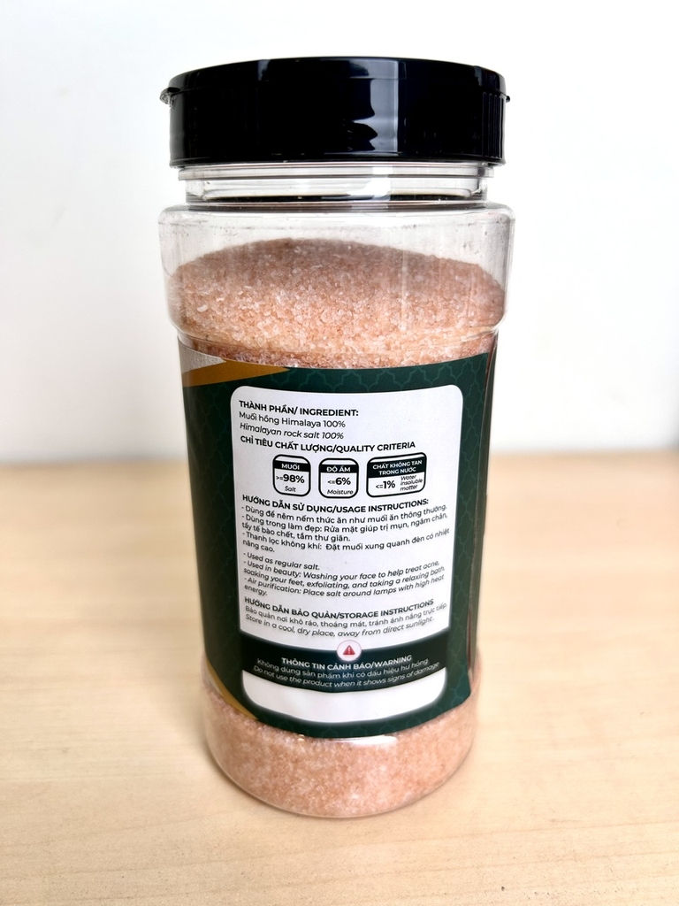 Anbio Muối hồng Himalaya 500g