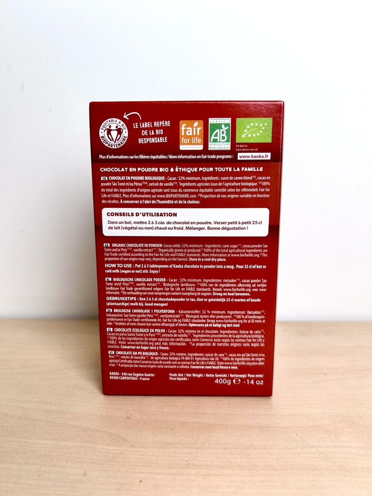 KAOKA Cacao Hữu Cơ Pháp 400g
