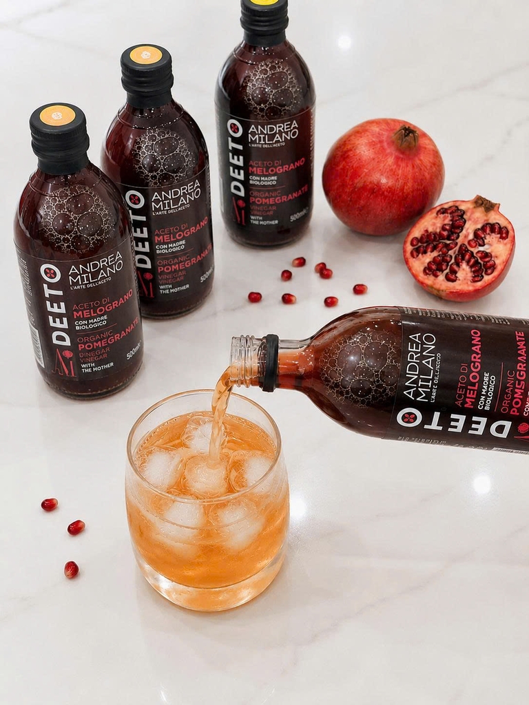 Giấm lựu hữu cơ cao cấp từ Ý Milano 500ml