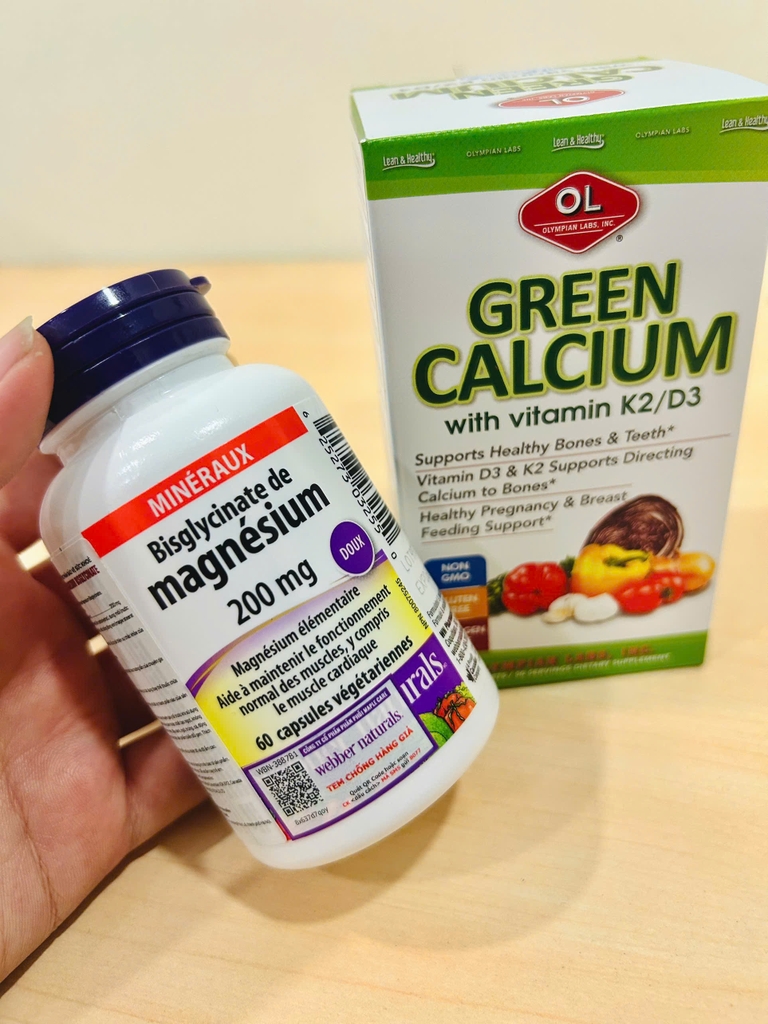 [COMBO] Green Calcium 100V + Magie Bisglycinate 60V