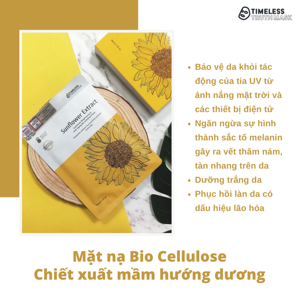 Mặt nạ Timeless Truth Mask Mầm Hướng dương ngăn ngừa lão hóa  Timeless  Truth Mask Vietnam