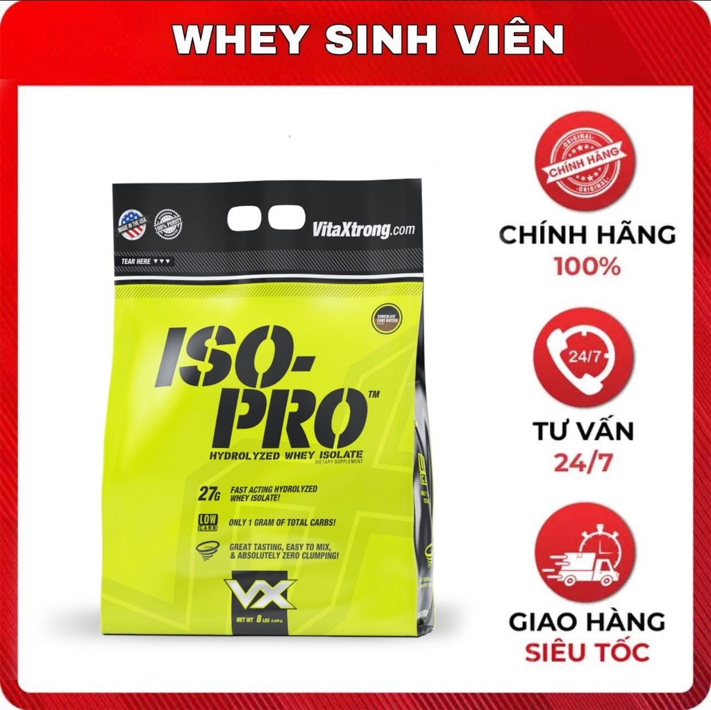 ISO Pro 5 lbs (66 lần dùng) | wheysinhvien