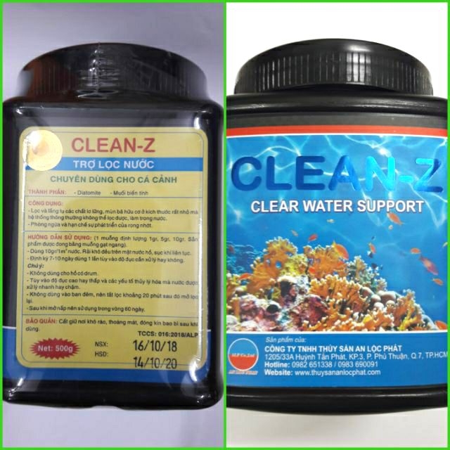CLEAN-Z Lọc Trong Nước, Gói 500g | Cá Cưng