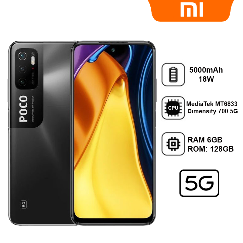 Topme Cover per Redmi Note 10 5G / POCO M3 Pro 5G (6.5 Inches) Custodia Case, Protezione Della Pelle Della Custodia in Silicone Tpu - Blu Fumo