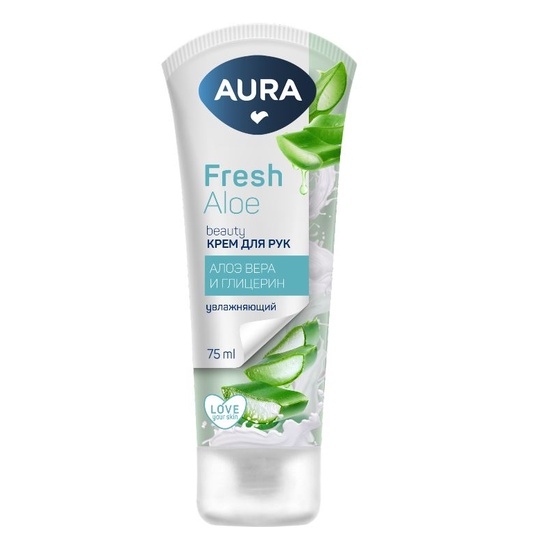 Kem dưỡng tay Aura Beauty Fresh Bomb với glycerin và nha đam 75ml