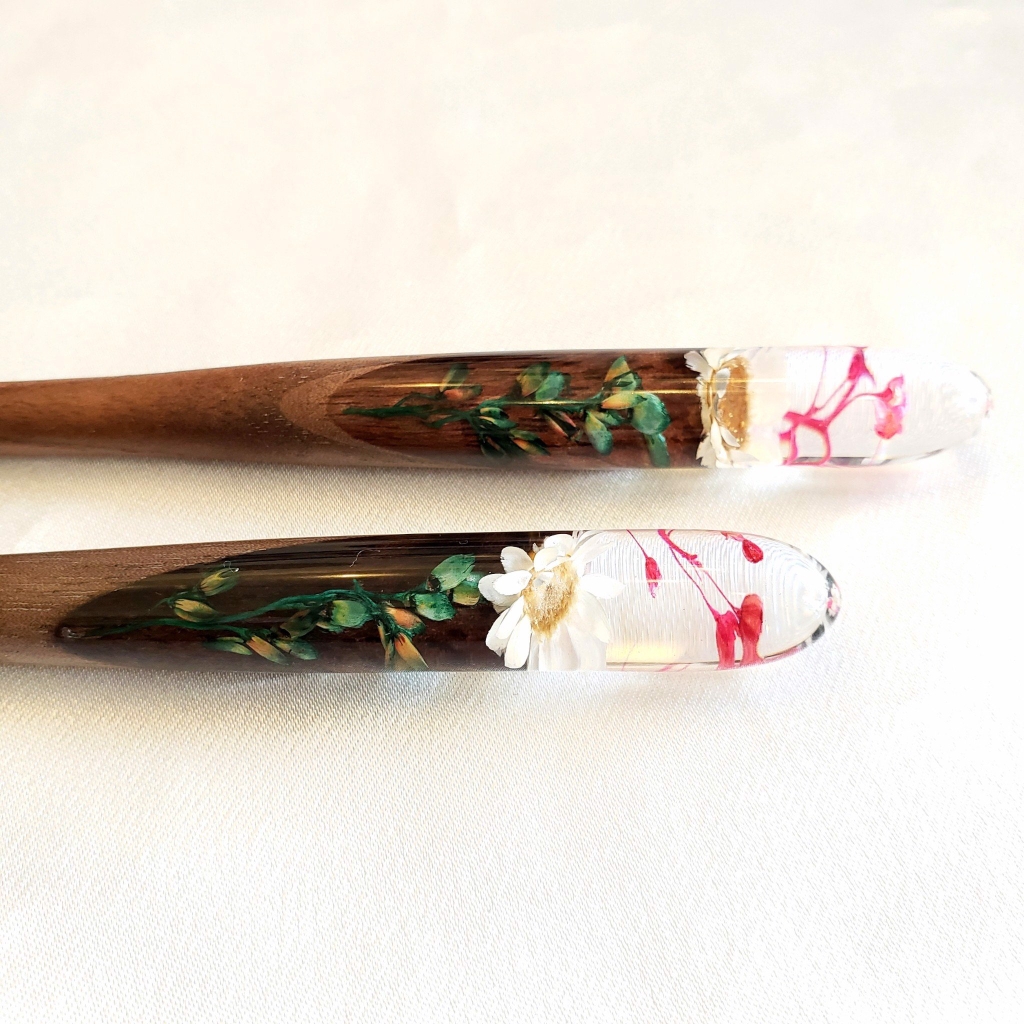 TRÂM CÀI TÓC GỖ RESIN - SNOWY  138