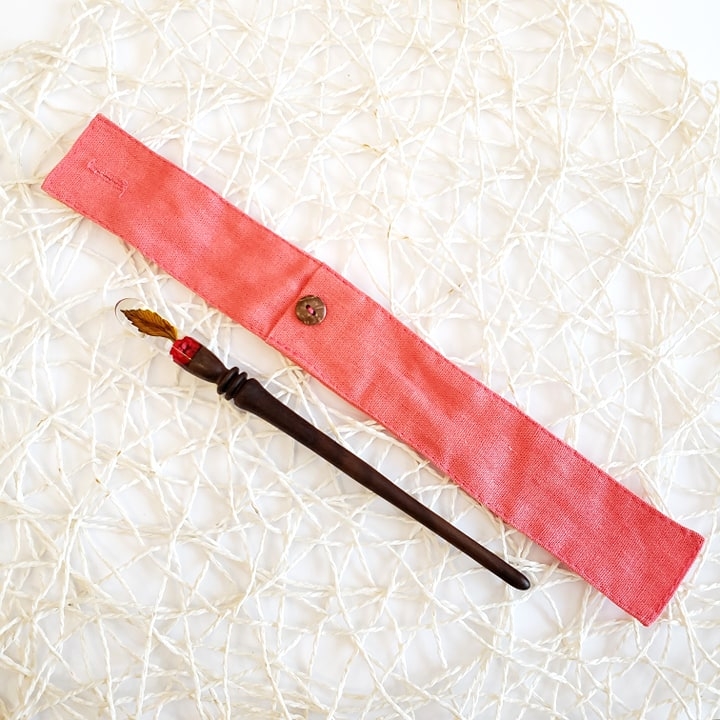 Trâm cài tóc gỗ- resin- hoa khô 35