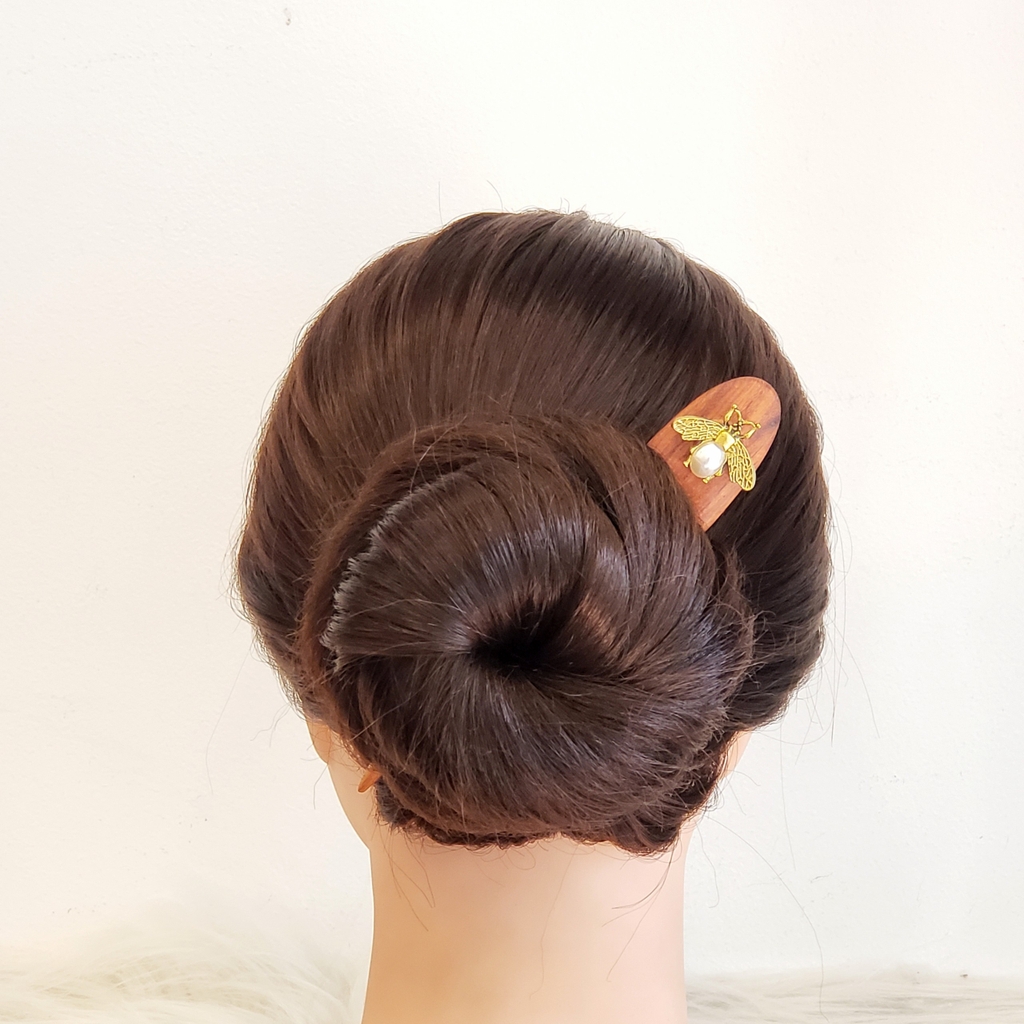 Trâm gỗ cài tóc ONG VÀNG