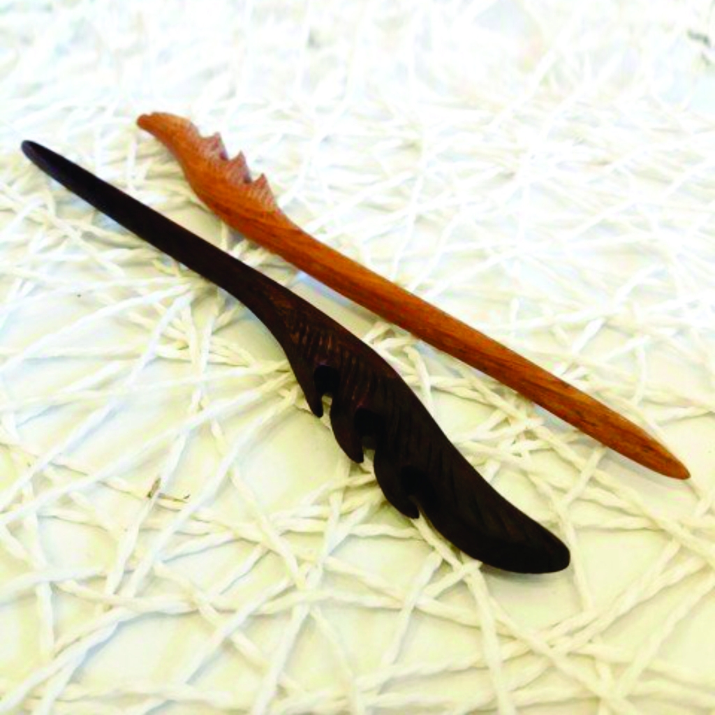 Trâm cài tóc gỗ Feather