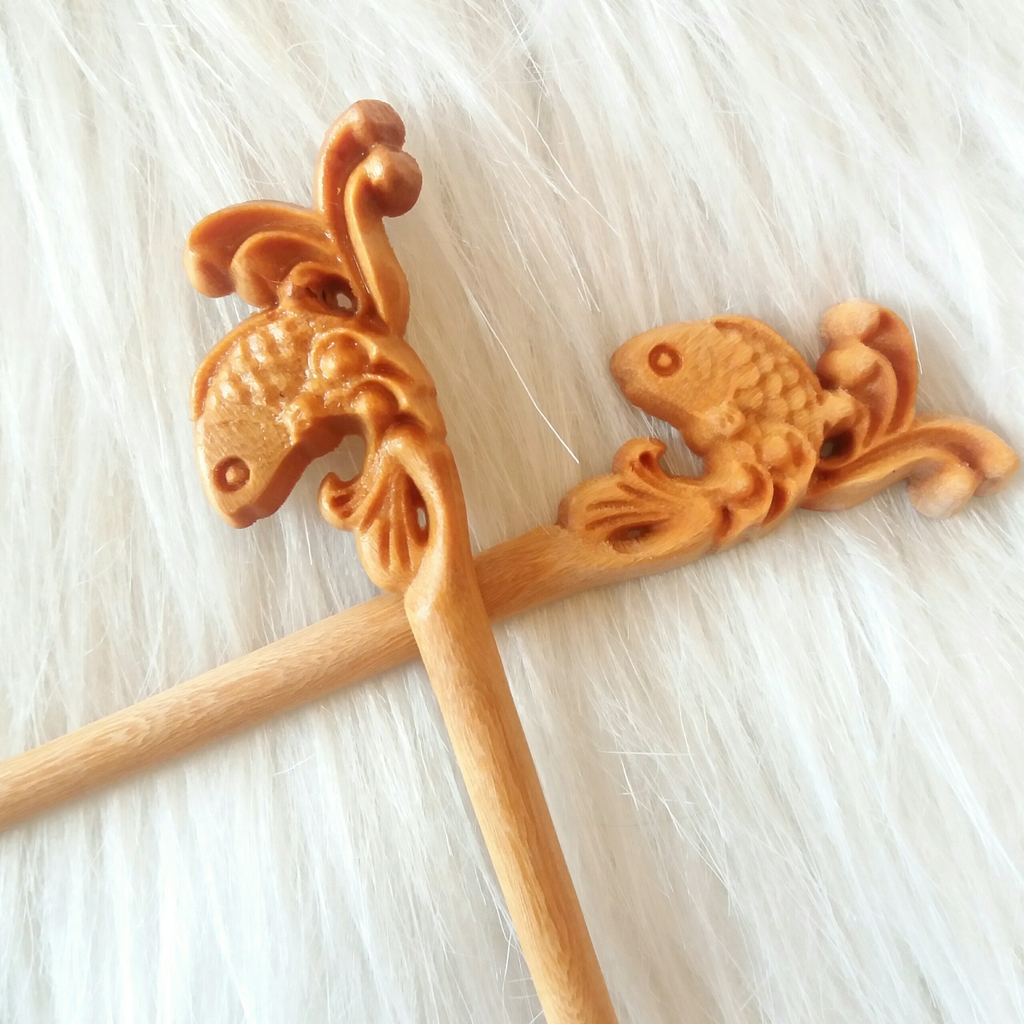 Trâm "CÁ LƯỢN SÓNG 3D"