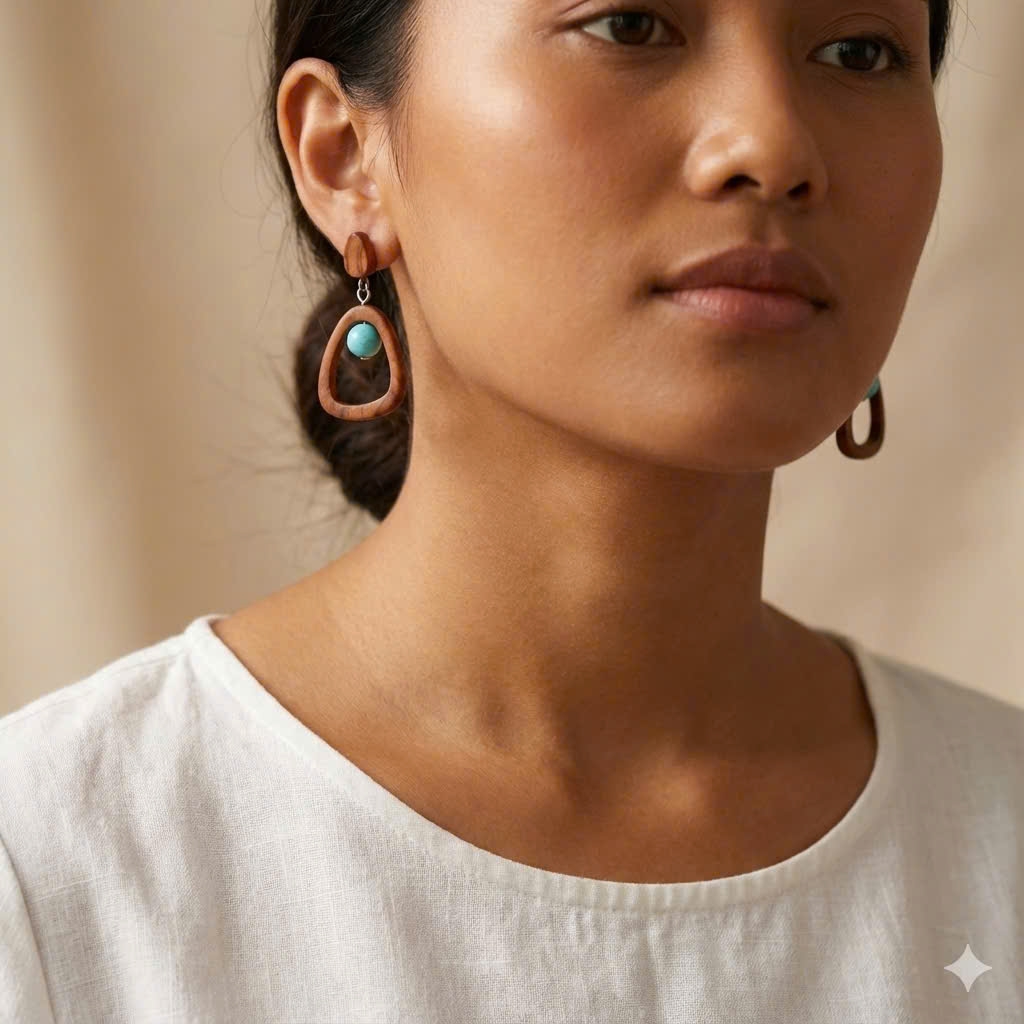 HOA TAI GỖ- ĐÍNH ĐÁ 7