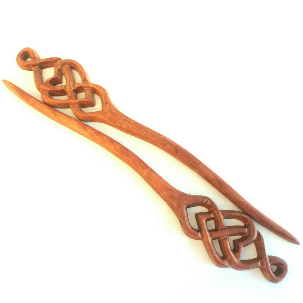 Trâm cài tóc gỗ HEART LINK
