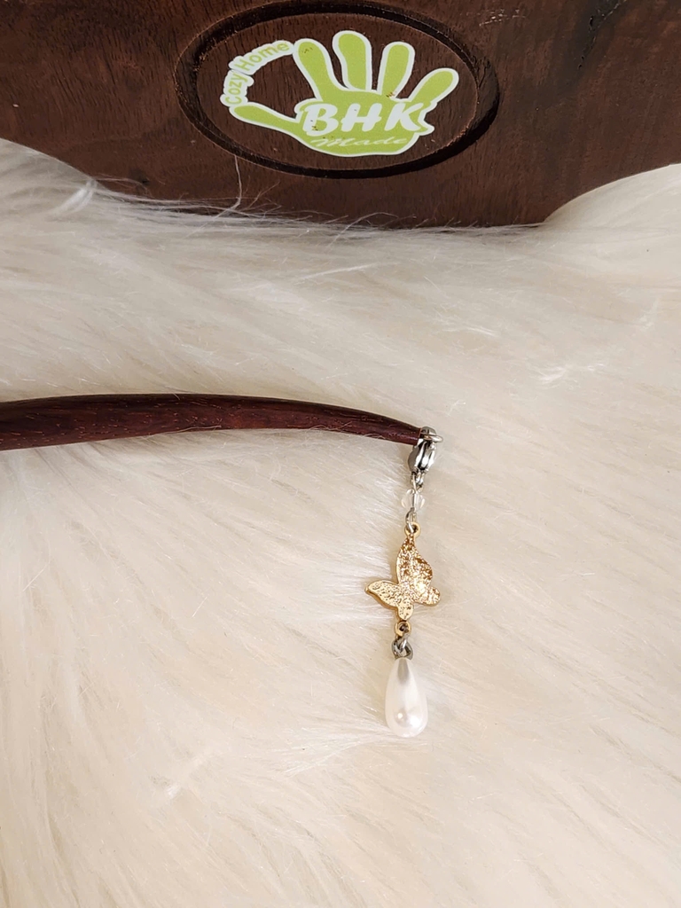 Trâm cài tóc tua rua bướm vàng