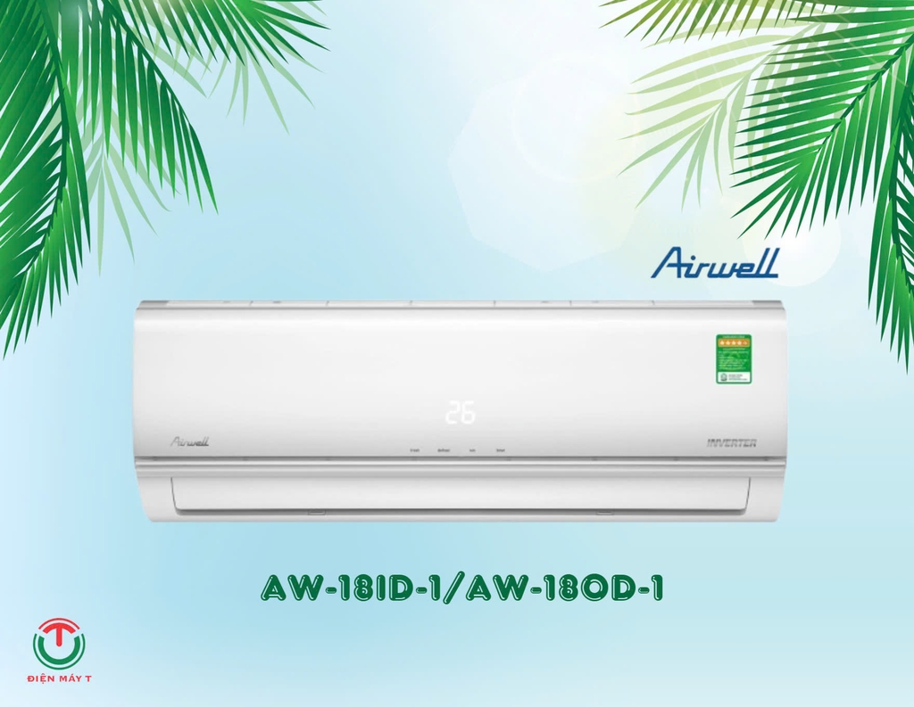 Máy lạnh AIRWELL Inverter 2Hp AW-18ID-1/AW-18OD-1 | Điện Máy T