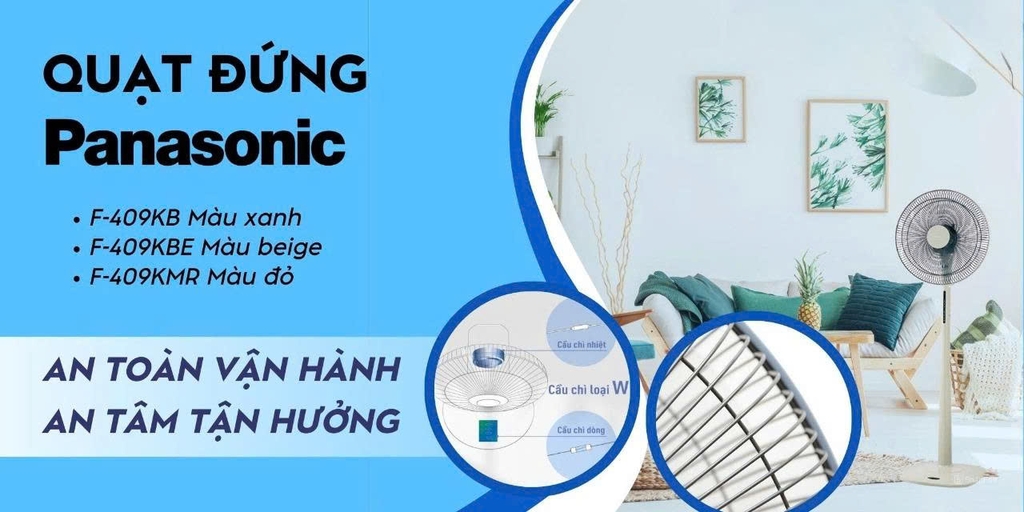Quạt đứng Panasonic F-409KB | Điện Máy T