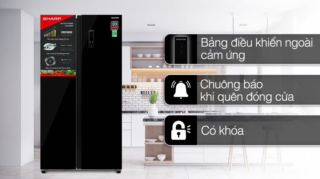 Tiện ích thông minh hỗ trợ người dùng của tủ lạnh Sharp Inverter Tiện ích thông minh hỗ trợ người dùng của tủ lạnh Sharp Inverter