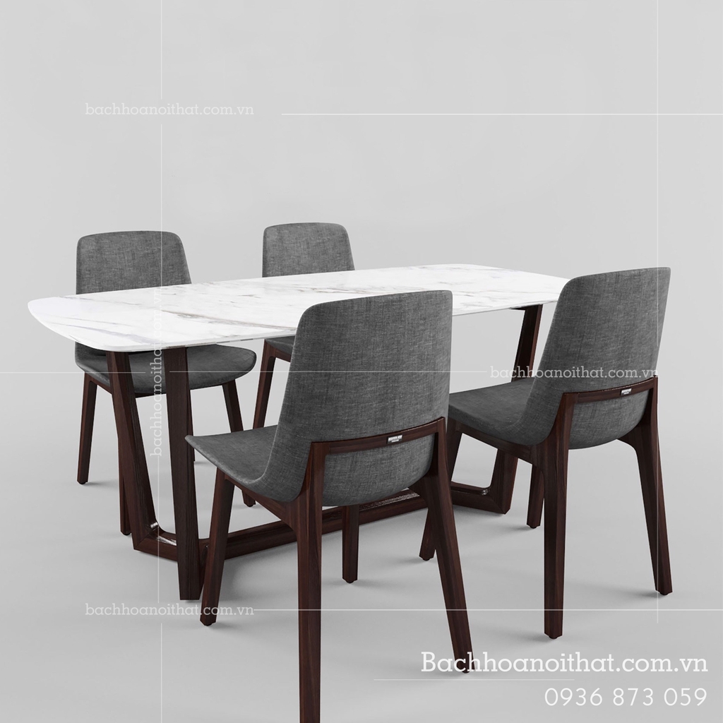 BỘ BÀN ĂN CONCORDE 4 GHẾ VENTURA - BBA5 Bộ Bàn Ăn Concorde 4 Ghế Ventura - Bba5