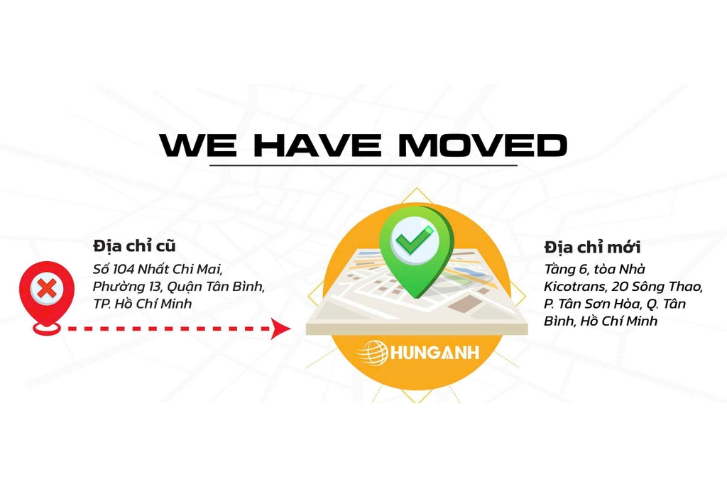 Hùng Anh T&C thông báo chuyển địa chỉ văn phòng Hồ Chí Mính