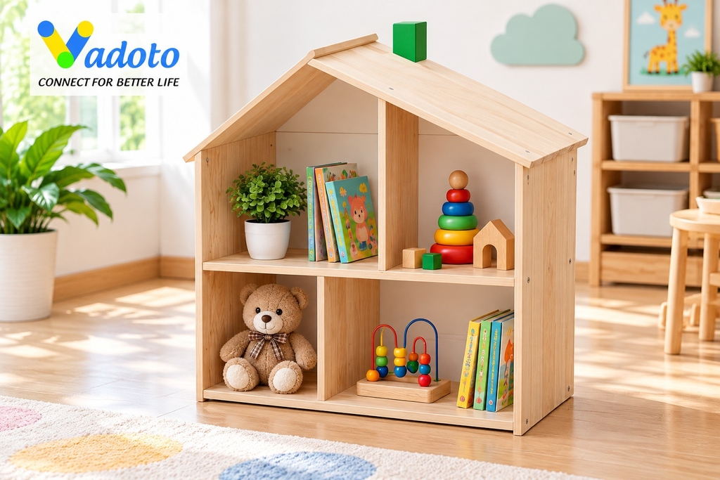 Kể để đồ chơi hình ngôi nhà GK05