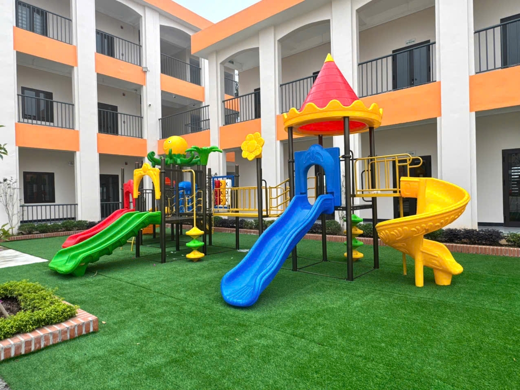 Hình ảnh thi công thiết kế trường mầm non