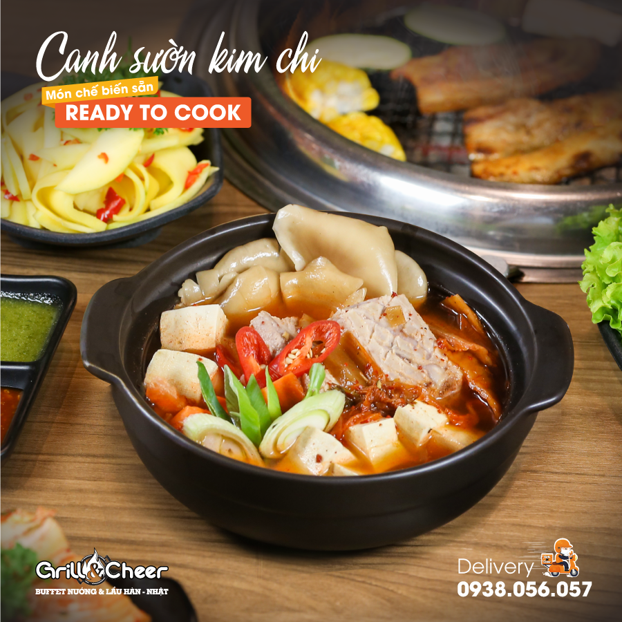 Nguyên liệu cần thiết để nấu Canh Sườn Kim Chi