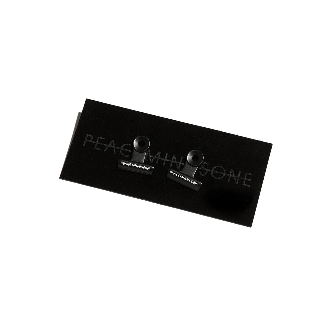 【PEACEMINUSONE】 BULLDOG CLIP PIN SET #1 BLACK PEACEMINUSONE PMO BULLDOG CLIP PIN SET #1 