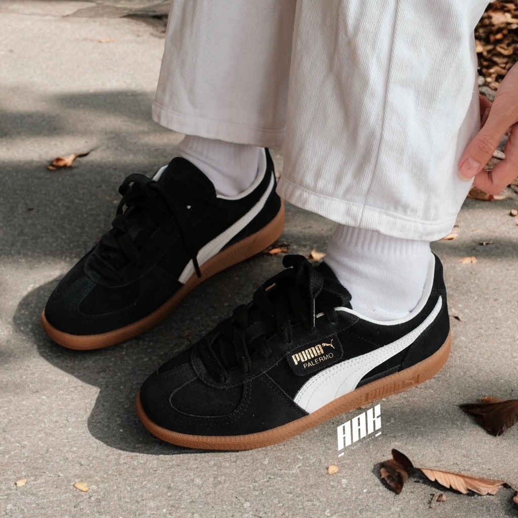 ☆PUMA☆ Palermo Black White 39646310 396463-10 PUMA PALERMO / BLACK WHITE GUM - (396463 10) | ALL ABOUT KOREA