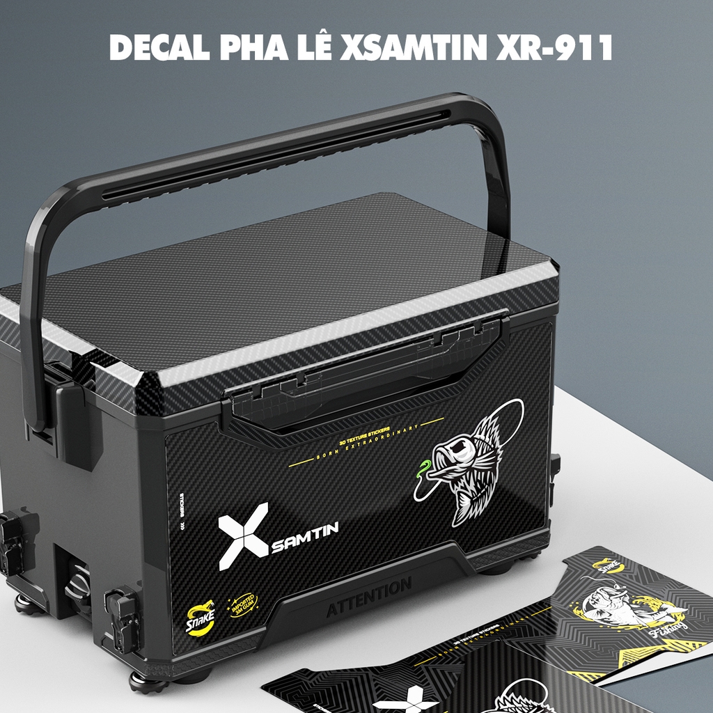 Bộ Decal Pha Lê dán Cạnh Thùng XR- 911 Xsamtin