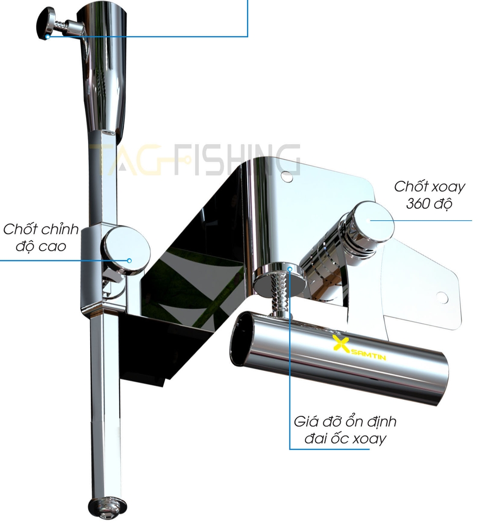 Bộ 3 Pat Gài Thùng Inox Xsamtin