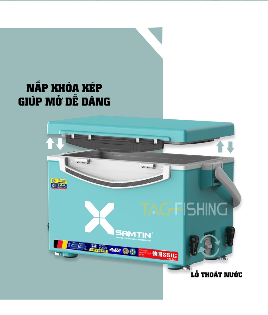 Thùng câu Xsamtin 2900B Mẫu 2021