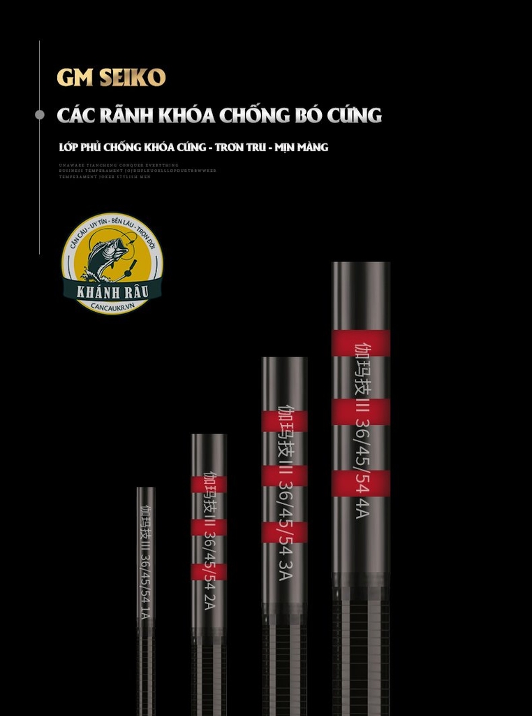 Cần tay GAMA-SEIKO Tinh Hoa Chuyên Diếc