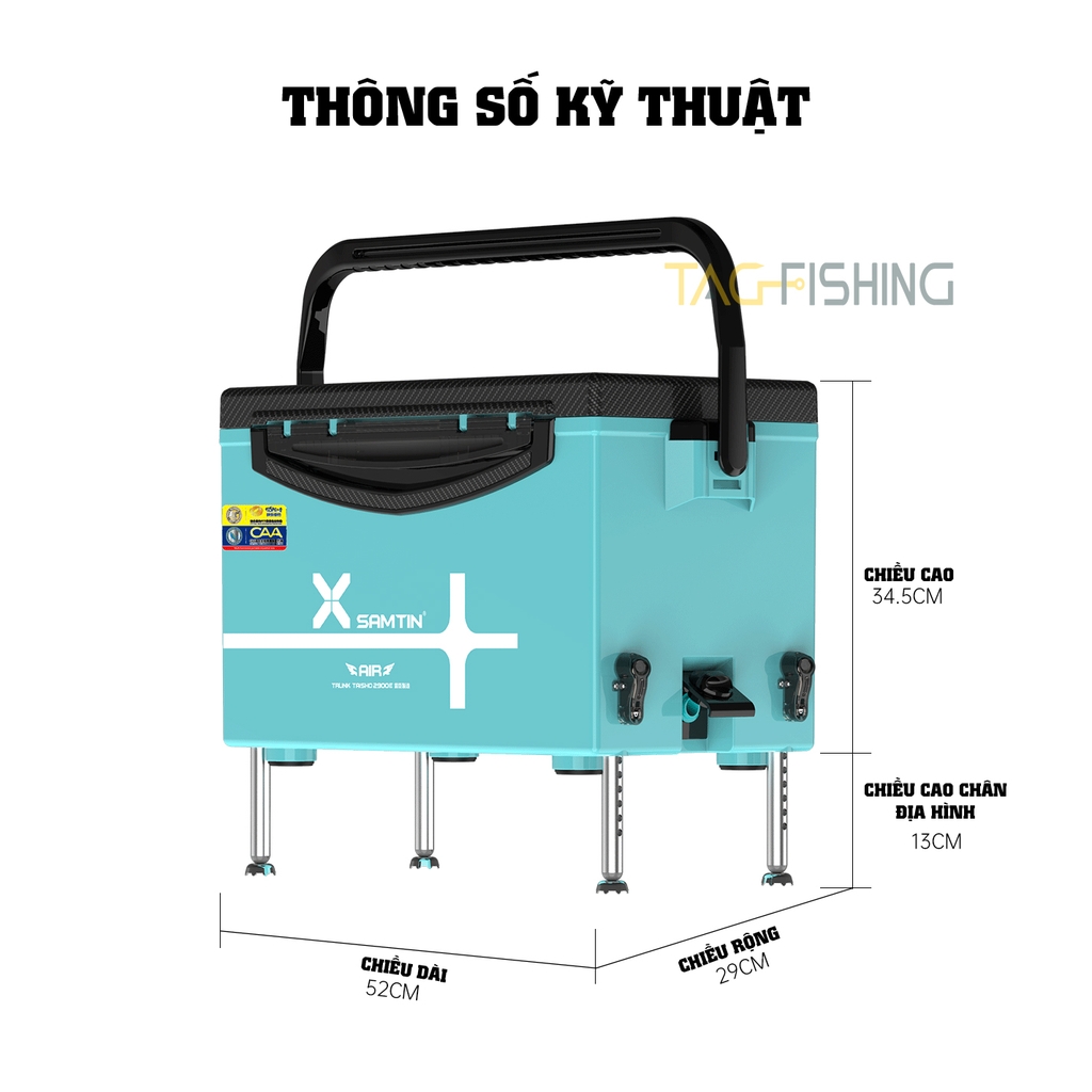 Thùng câu Xsamtin 2900E Mẫu 2021