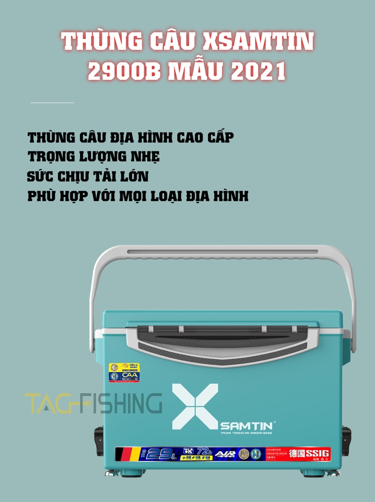 Thùng câu Xsamtin 2900B Mẫu 2021