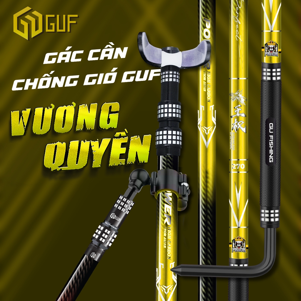 Gác Cần Chống Gió GUF Vương Quyền