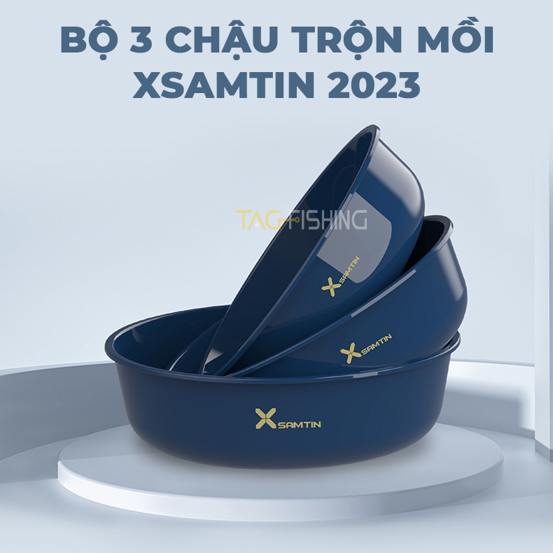 Bộ 3 Chậu Trộn Mồi XSamTin 2023