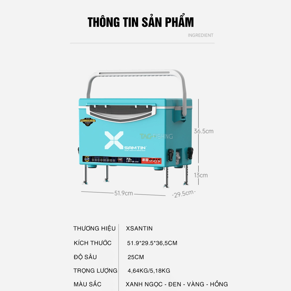 Thùng câu Xsamtin 2900B Mẫu 2023
