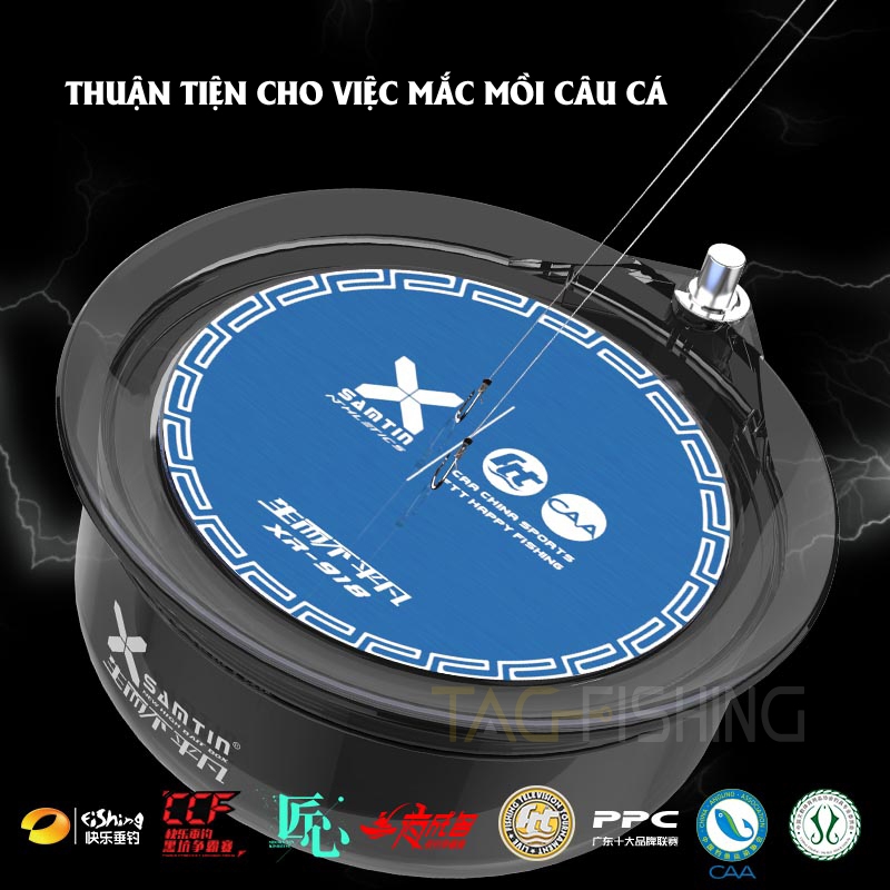 Bát mồi câu XSamtin nhựa trong