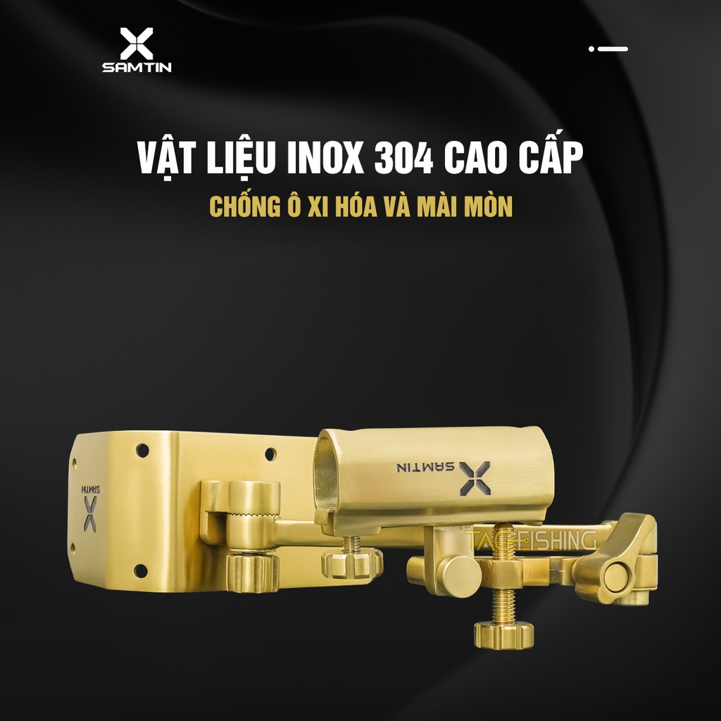 Pat Gác Cần Mở Rộng Inox Vàng Xsamtin