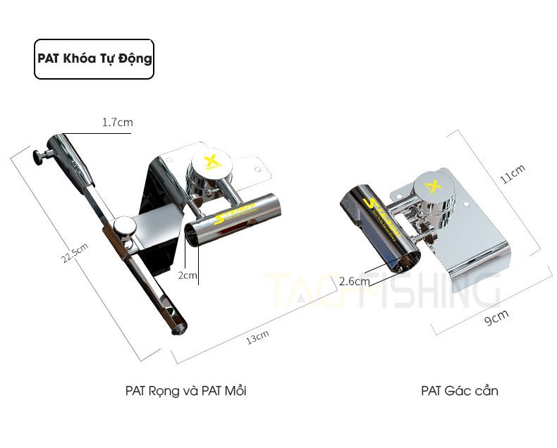 Bộ 3 Pat Gài Thùng Inox Xsamtin