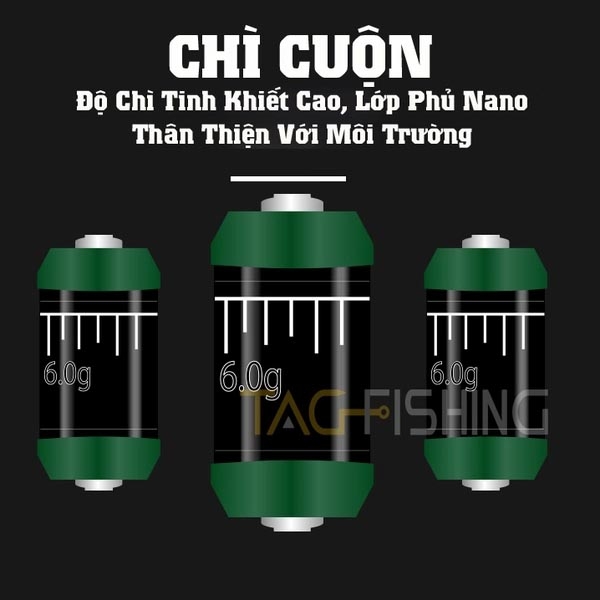 Hộp Set Trục Săn Hàng 5 Bộ Tag Fishing