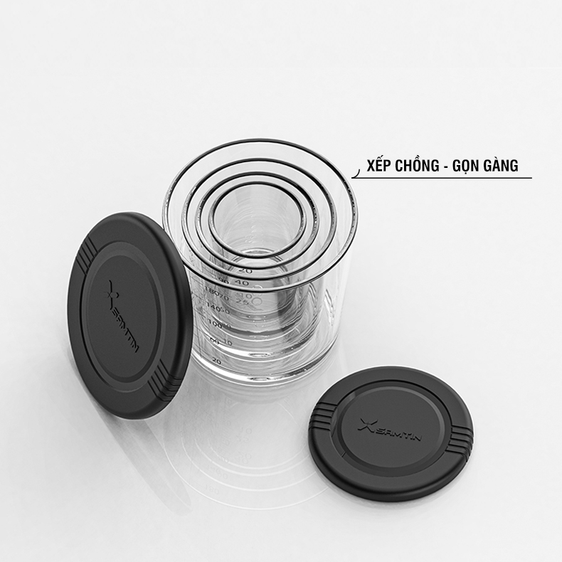 Bộ 4 Cốc Đong Mồi Đo ml Xsamtin