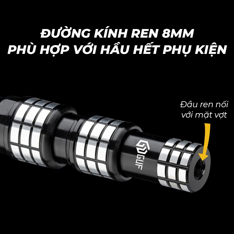 Cán Vợt GUF S1 Vương Quyền Săn Hàng - Màu Vàng Đen