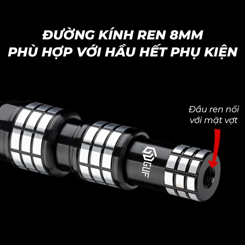 Cán Vợt GUF S1 Vương Quyền Săn Hàng - Màu Đỏ Đen