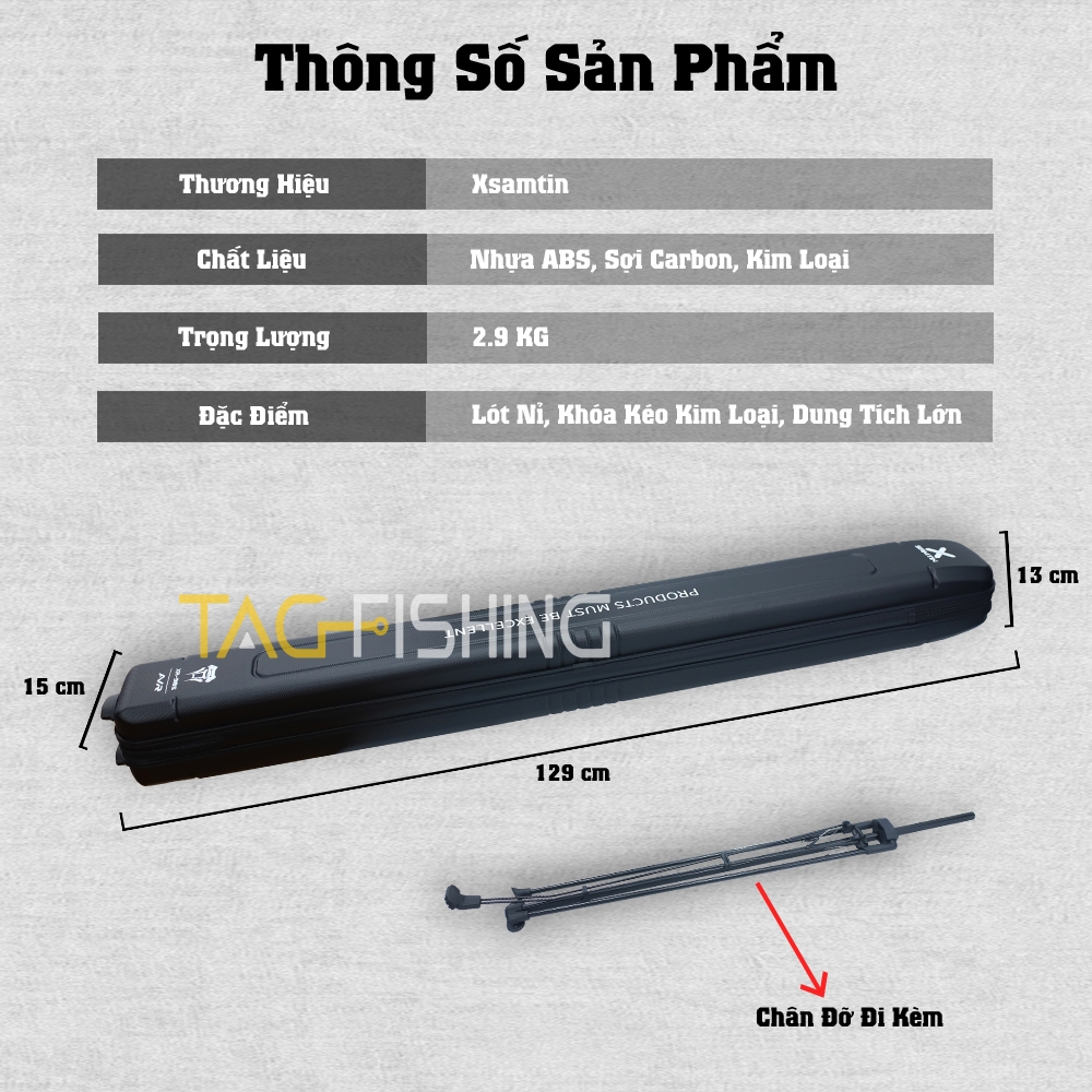 Hộp đựng cần Xsamtin 918S 1m3 Cao Cấp