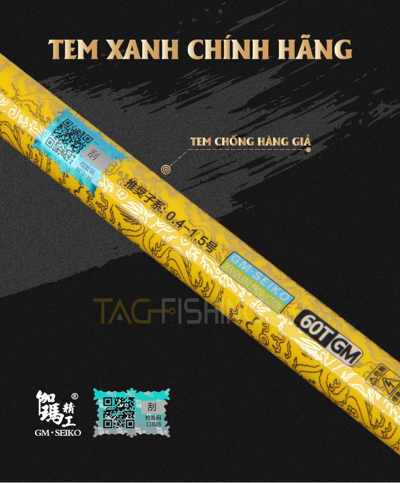 Bộ cần tay Gama Seiko - Tam Đại Hoàng Long 4H