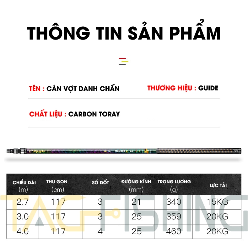 Cán vợt Guide Danh Chấn Siêu Khoẻ