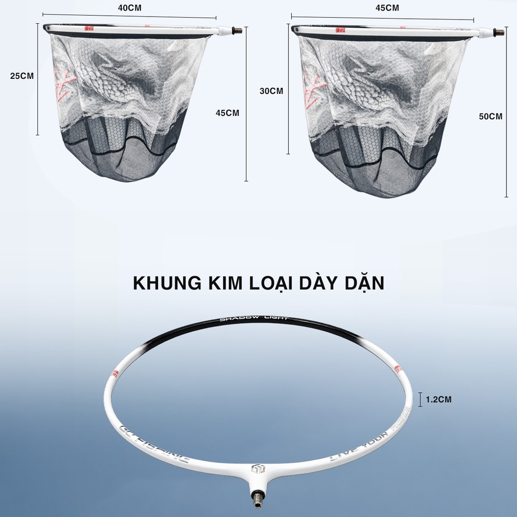 Cán Vợt - Mặt Vợt GUF Shadow Light - Hắc Bạch Thế Hệ 2